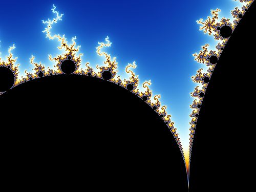 Mandelbrot set, step 1, by Wolfgangbeyer